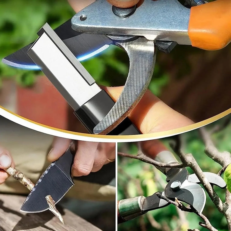 Handheld Knife Sharpener for Pruners Secateurs Garden Tools