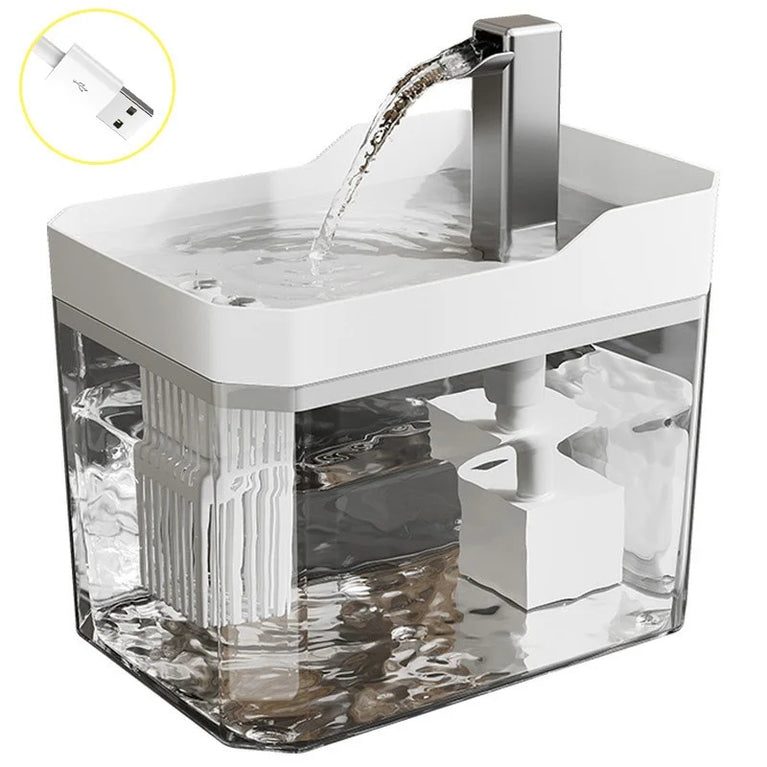 Cat Water Fountain Automatic Circulating Pet Water Dispenser Large Capacity Intelligent Charging System