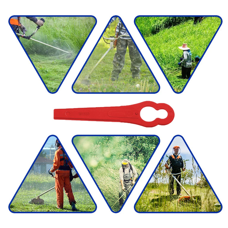 Universal Plastic Grass Trimmer Replacement Blades