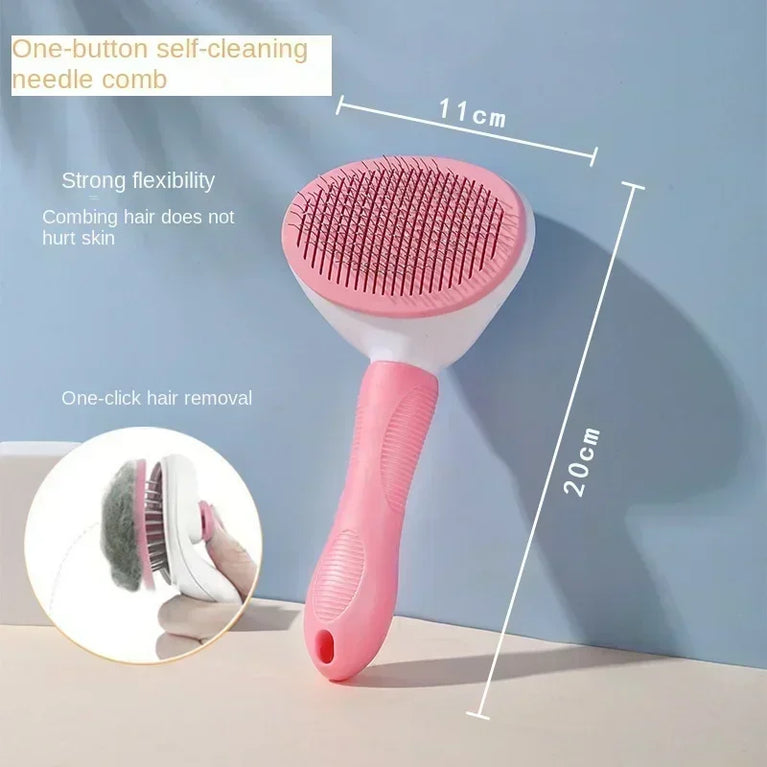 Stainless Steel Pet Hair Remover Brush Professional Deshedding Grooming Tool