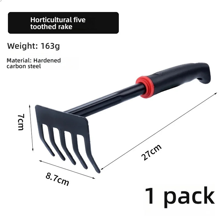 7-Piece Carbon Steel Mini Garden Tool Set for Potted Plants and Precision Gardening