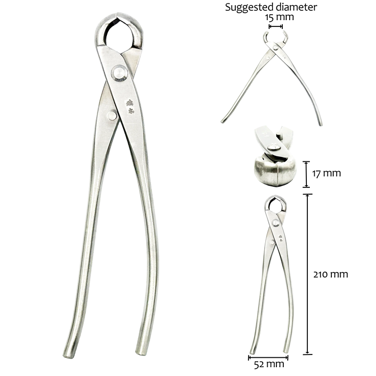 Good Quality Stainless Steel Bonsai Knob Cutter Pruners 210mm