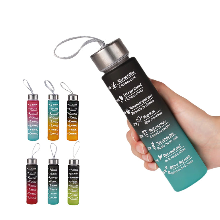 300ML Leak Proof BPA Free Fitness Sports Water Bottle Portable
