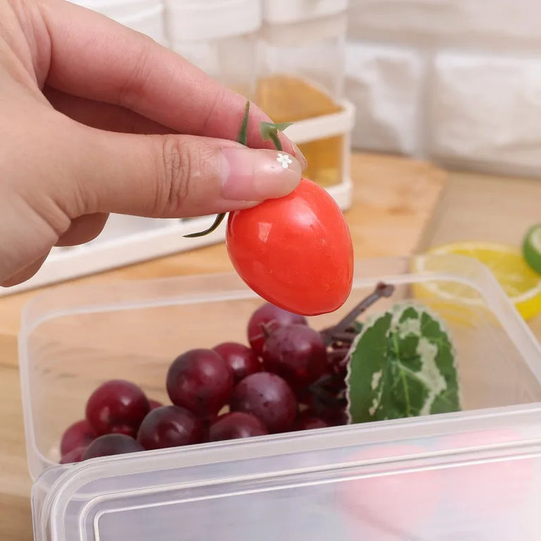 Fresh Keeping Food Storage Box with Lid Refrigerator Organizer Containers Set
