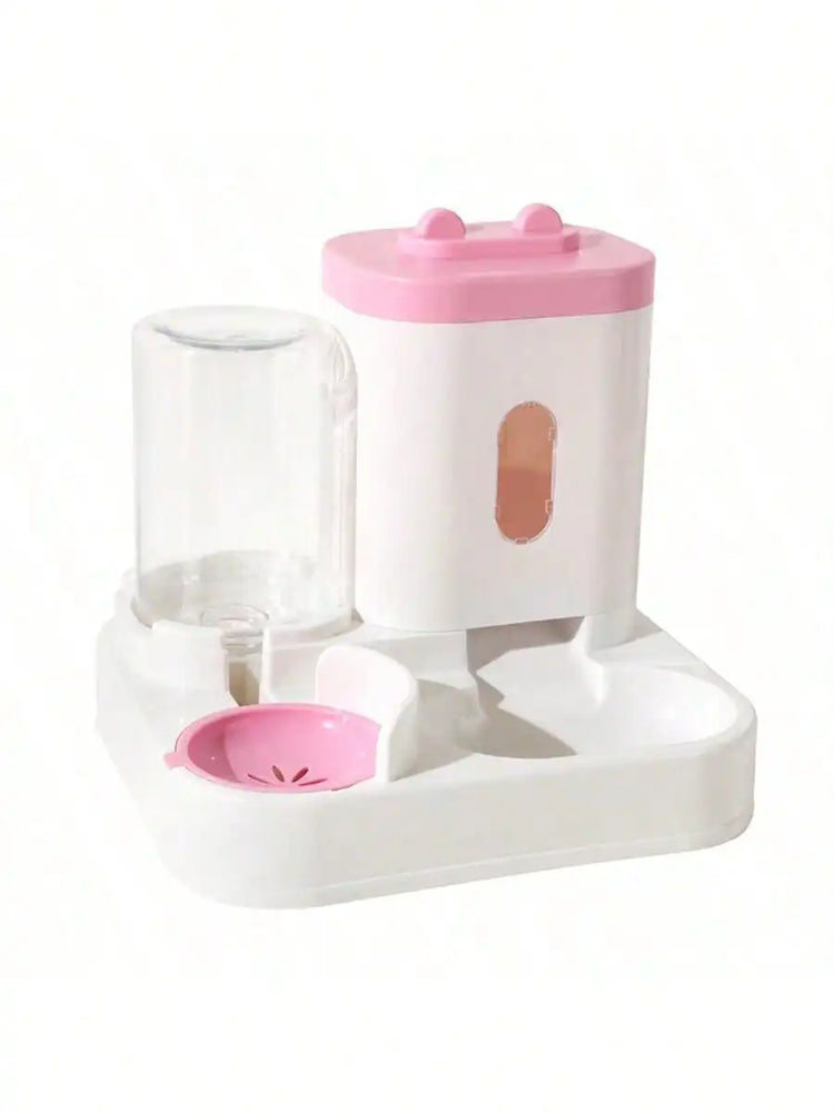 1-Pack Automatic Gravity Fed Cat Water Dispenser And Feeder Spill Proof Large Capacity One Piece Design