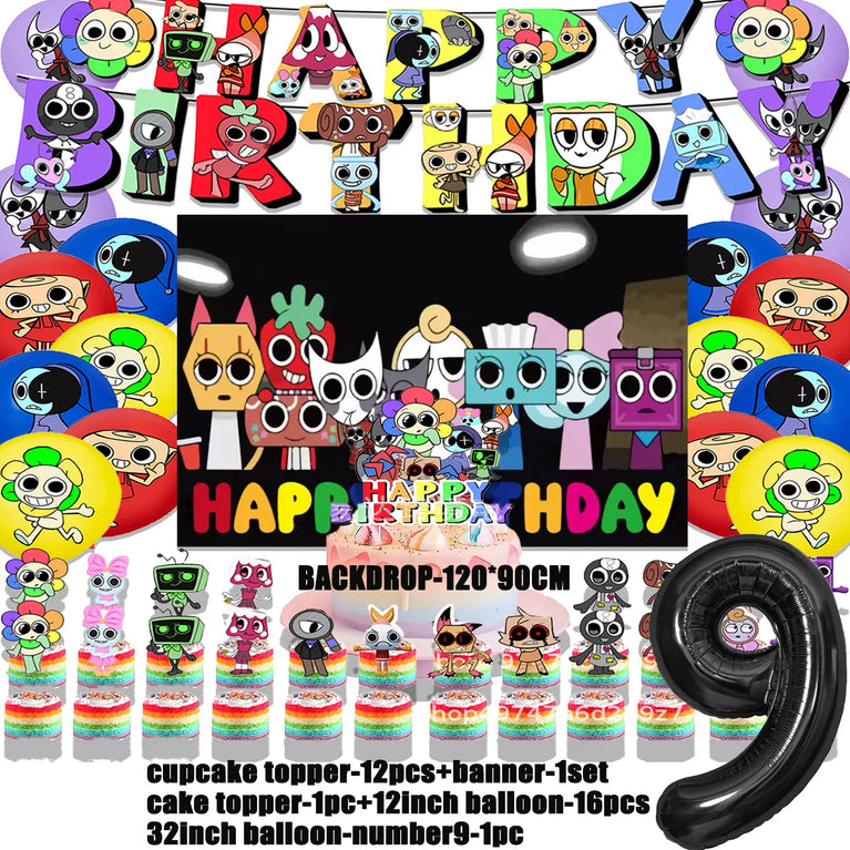 Dandy’s World Theme Party Collection | Comprehensive Event Decor & Tableware