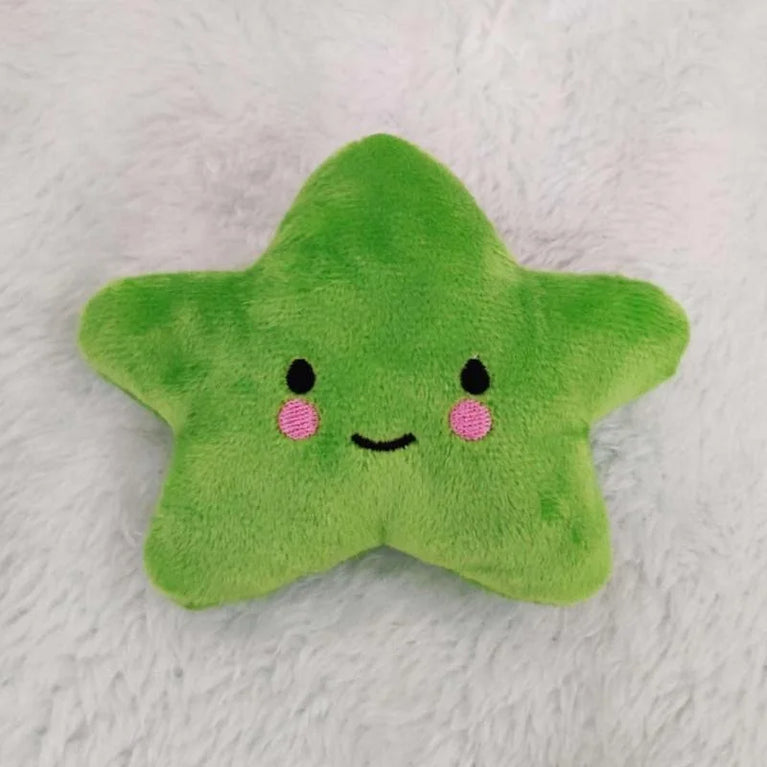 Plush Pentagram Squeaky Dog Toy Interactive Chew Toy Fun