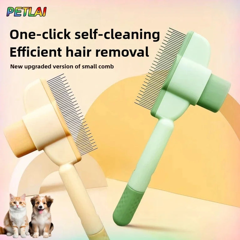 Cat Hair Remover Comb Flea Comb Self Cleaning Pet Brush Tool
