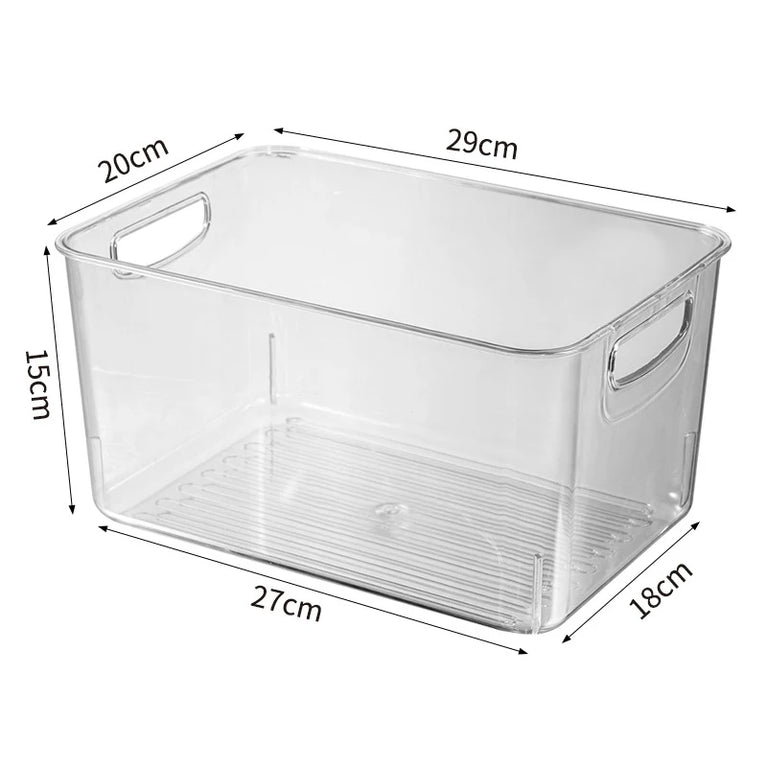Transparent Refrigerator Storage Box Fridge Organizer Clear Plastic Container for Kitchen Storage