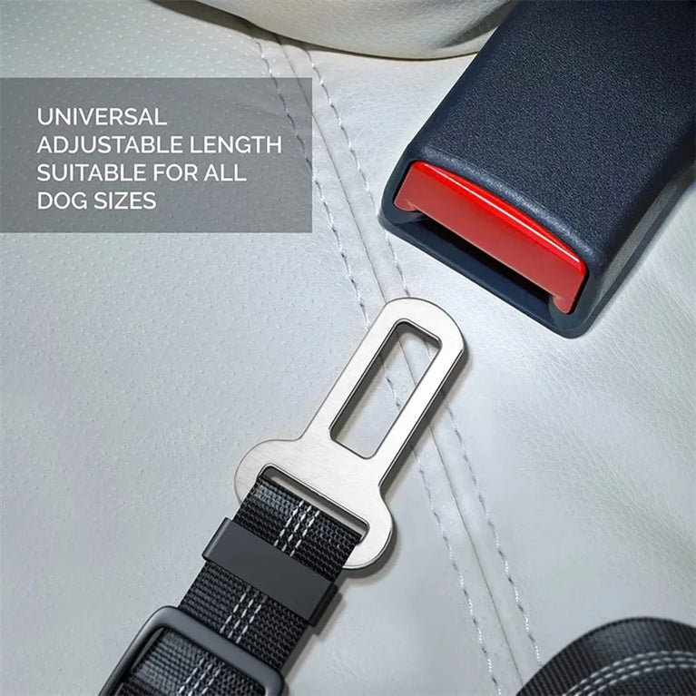 Adjustable Reflective Dog Car Seat Belt Harness With Lights Safety Travel Belt