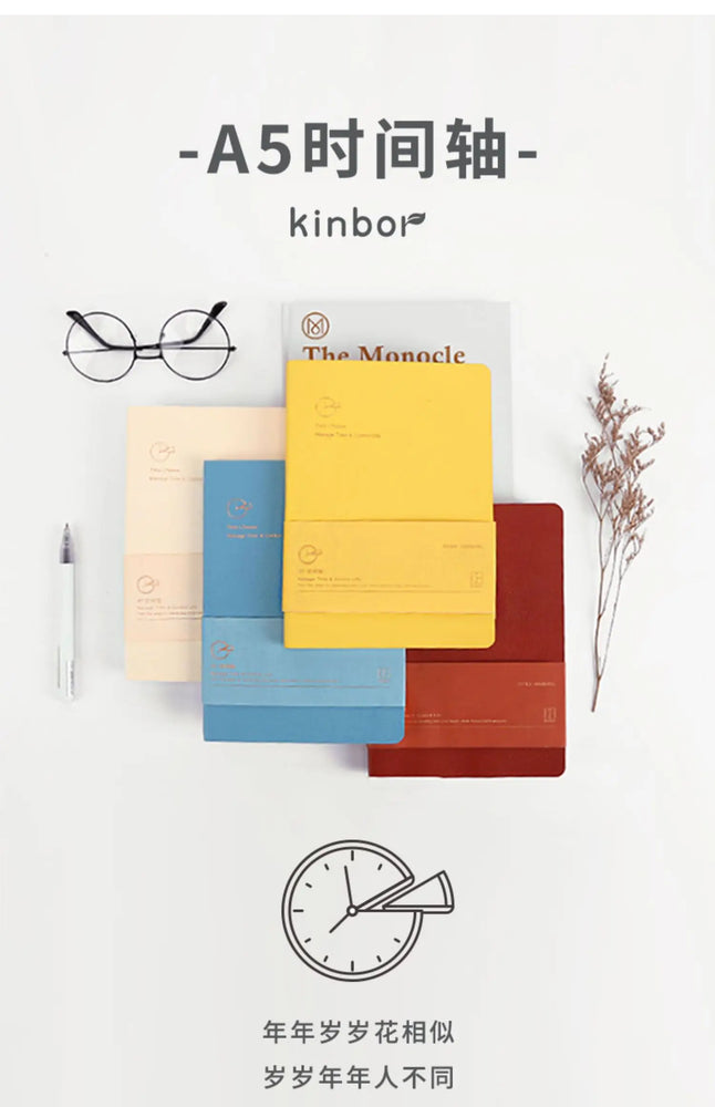 Undated Weekly Planner | 16K Portable Agenda & Time-Management Notebook