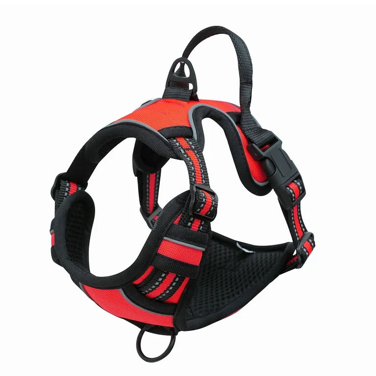 Heavy Duty No Pull Dog Harness Reflective Adjustable Control Handle Vest