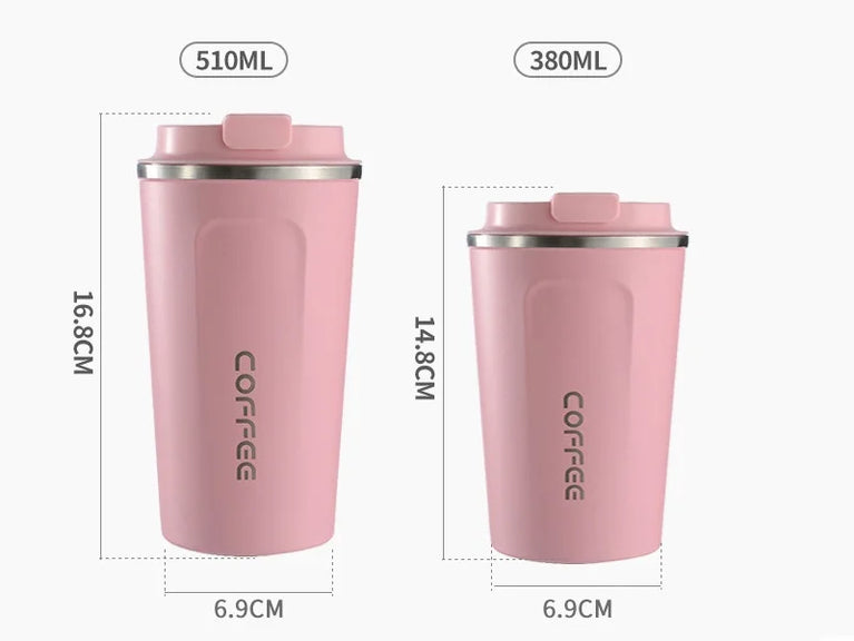 Coffee Thermos Cup Stainless Steel Vacuum Flask Travel Mug 500ml