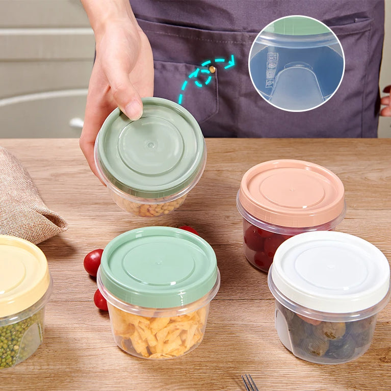 8 Pcs 500ml Food Storage Containers for Refrigerator Organization