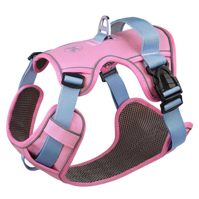 Mesh Breathable Reflective Nylon Dog Harness Adjustable Training Vest For Dogs