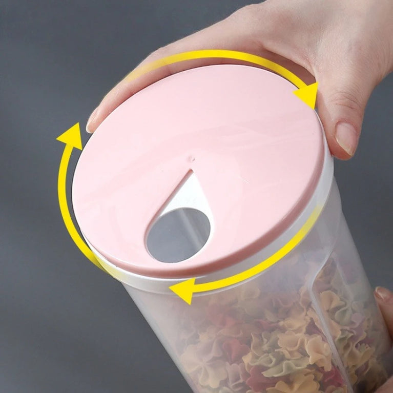Modern Plastic Food Storage Container with Lid for Spaghetti Storage