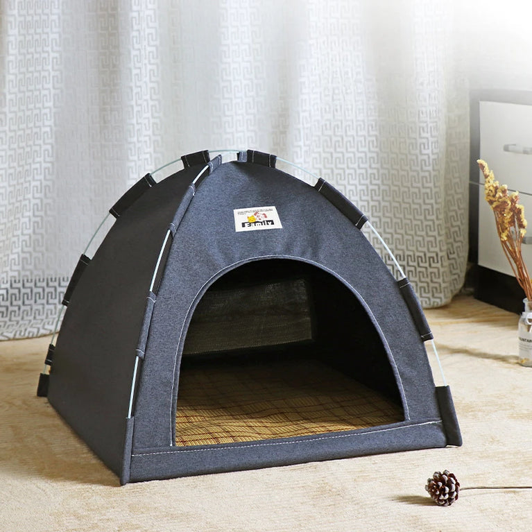 Foldable Cat House Pet Tent Breathable Portable Four Season Nest