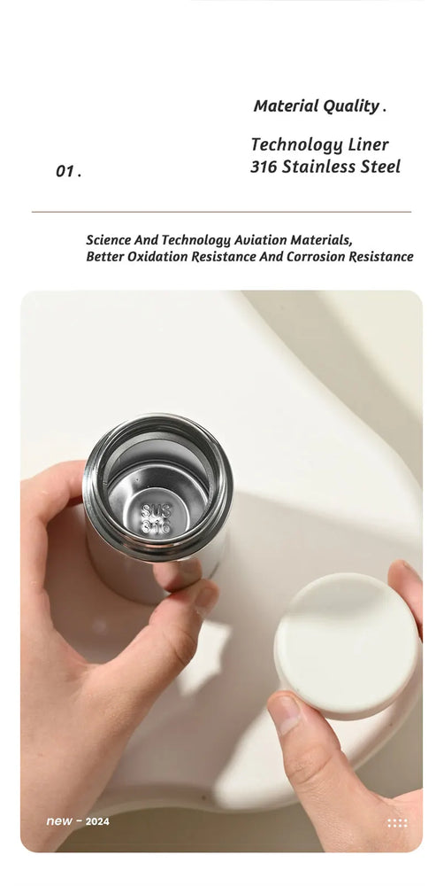 Mini 316 Stainless Steel Insulated WaterBottle Vacuum Flask 180ml