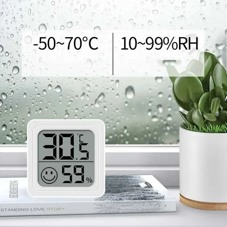 Mini Digital Thermometer & Hygrometer | 4-Piece Indoor Weather Station