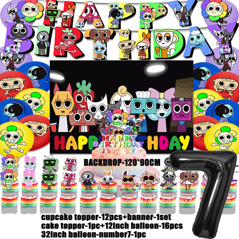 Dandy’s World Theme Party Collection | Comprehensive Event Decor & Tableware