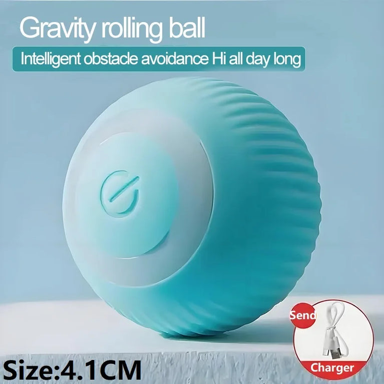 New Interactive Cat Ball Automatic Indoor Electric Roll Silicone Pet Toy MWJ01