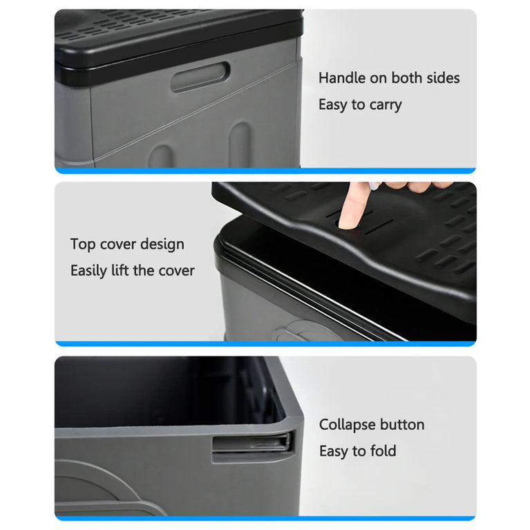 Portable Folding Outdoor Toilet | 300kg Capacity Collapsible Travel Commode & Storage Box