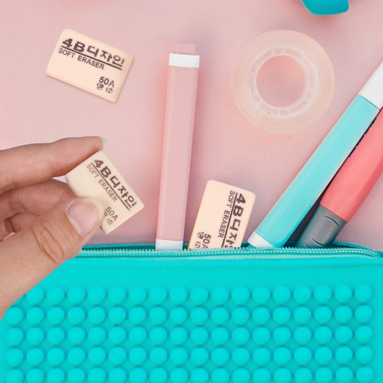 4B Professional Soft Rubber Eraser | High-Efficiency Art & Writing Correction