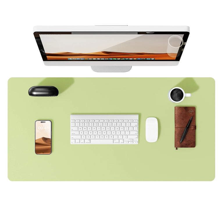 Professional Leather Desk Pad | Large Non-Slip Mouse Pad & Desk Protector