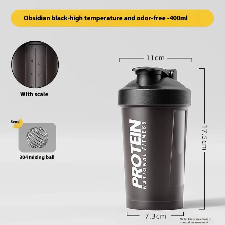 Protein Shaker Fitness Sports Waterbottle Mixing Cup for Gym Use
