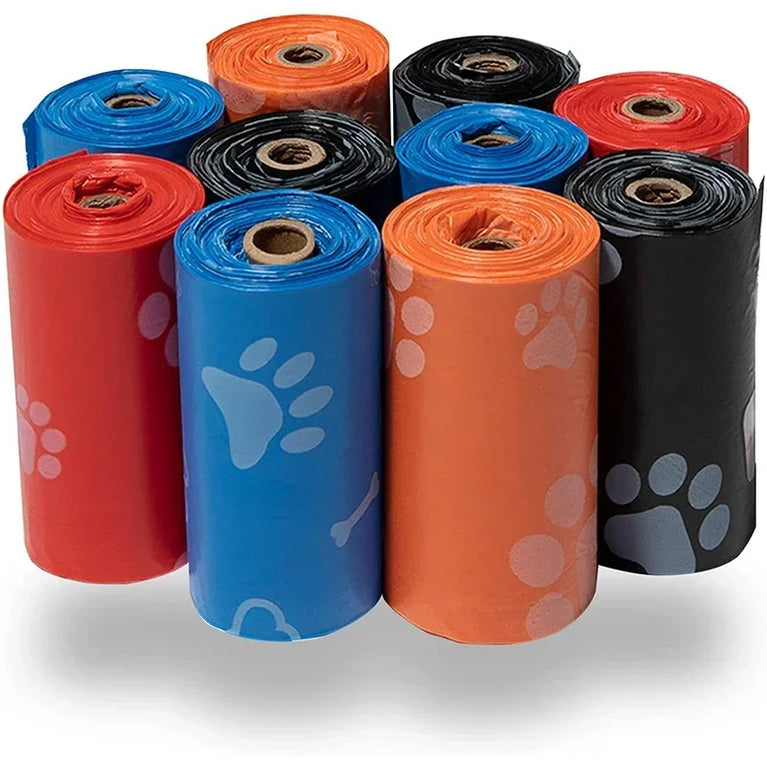 120 Rolls Dog Poop Bag Outdoor Cleaning Pet Supplies 15 Bags Roll