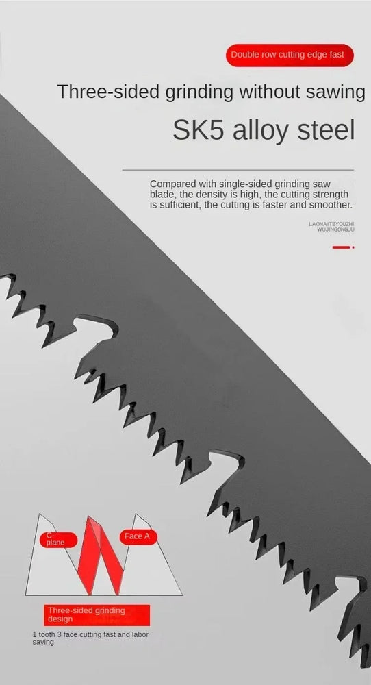 Professional Folding Hand Saw | High-Efficiency Woodworking & Logging Tool