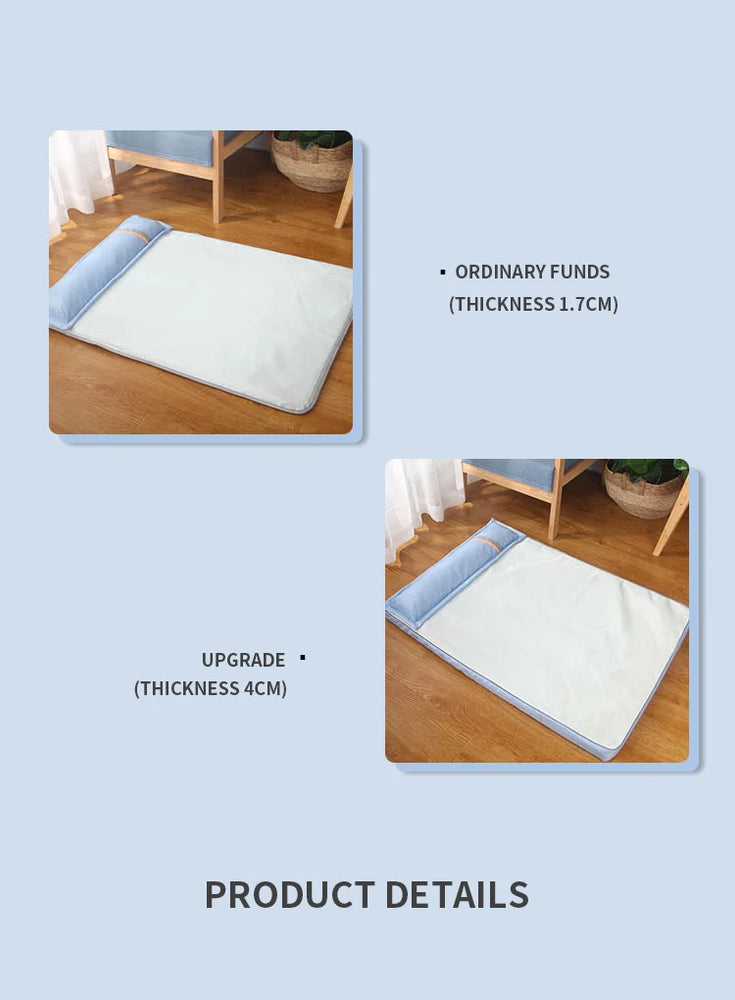 Summer Cooling Orthopedic Memory Foam Dog Bed Waterproof Washable Pillow Bed