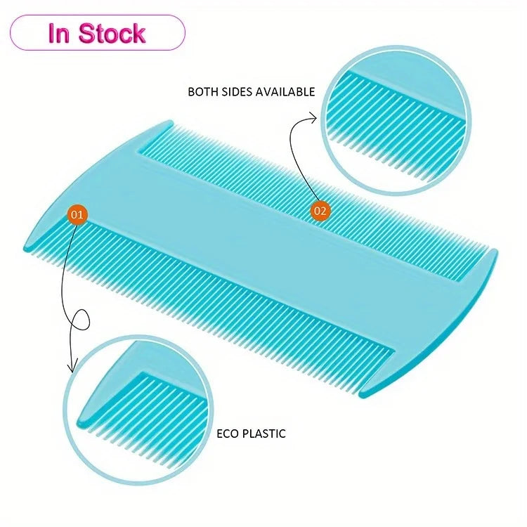 6PCS Flea Metal Lice Cat Dog Deshedding Grooming Comb Kit Tool Set