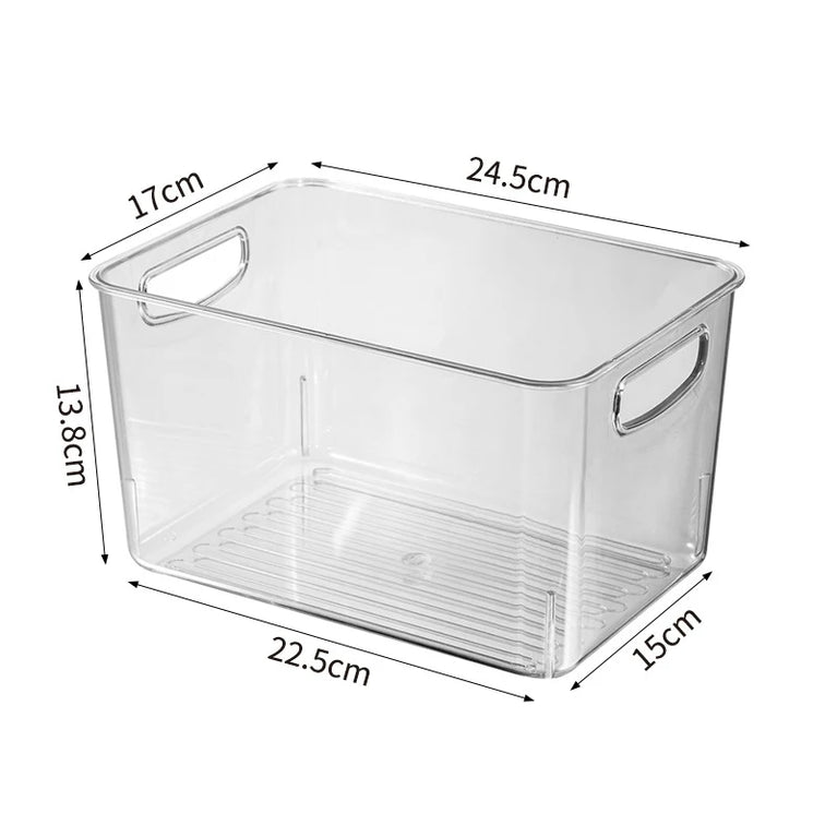 Transparent Refrigerator Storage Box Fridge Organizer Clear Plastic Container for Kitchen Storage