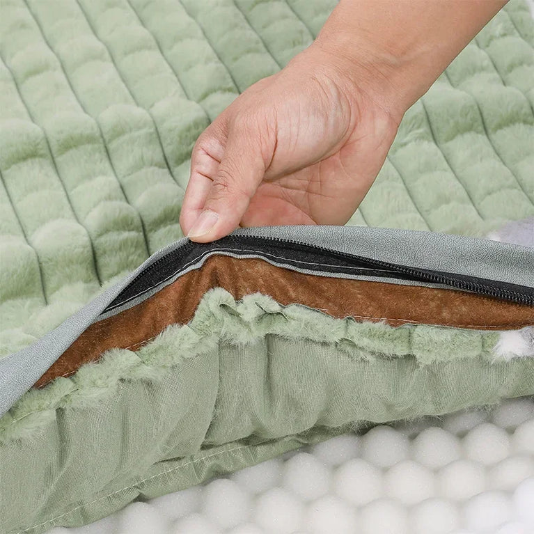 Winter Dog Bed Mattress Removable Washable Large Pet Sleeping Mat