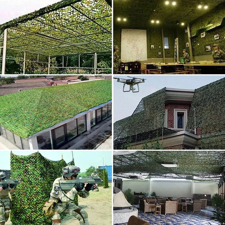 Double-Layer Camouflage Netting | Tactical Outdoor Sunshade & Privacy Cover