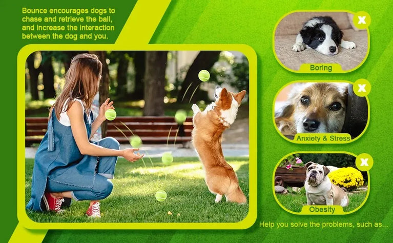 Tennis Balls for Dogs 2-Inch Compatible Automatic Ball Launchers