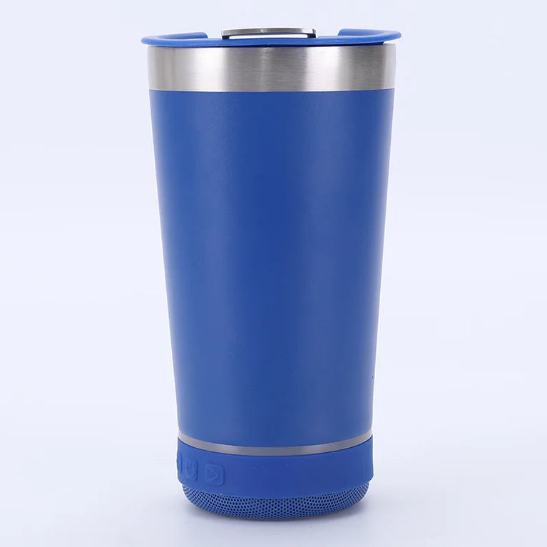 450ml Stainless Steel Vacuum Flask with Bluetooth Speaker Lid
