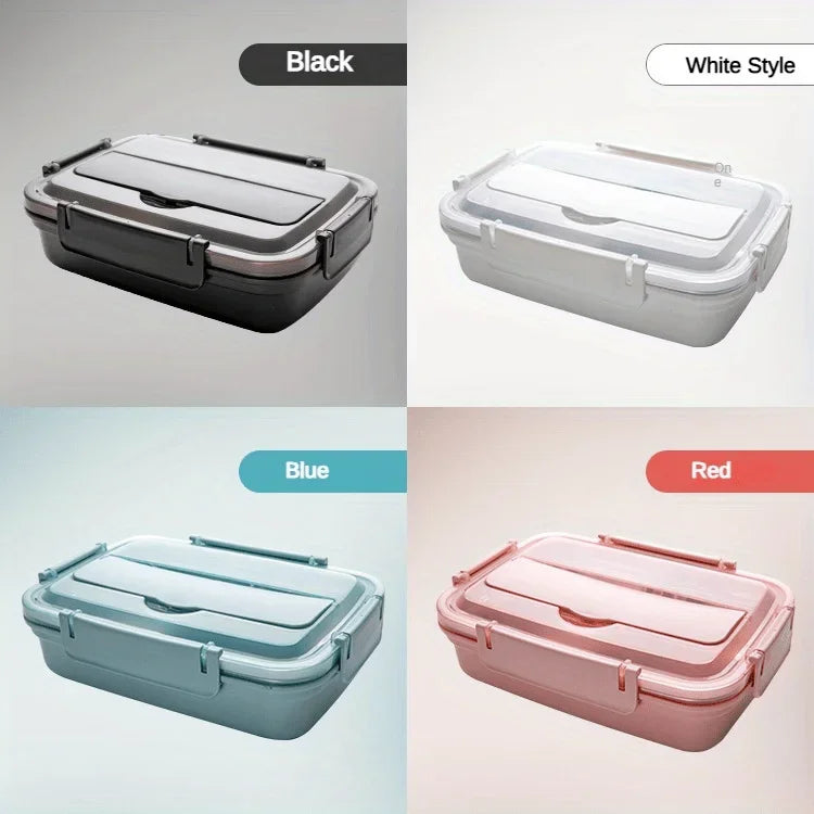 Leak Proof Stainless Steel Lunch Box 3/4 Compartment Bento Container