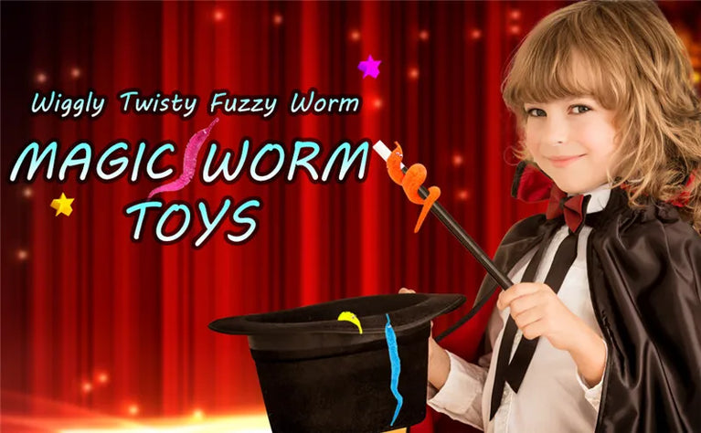 Wiggly Magic Worm | Invisible String "Fuzzy" Trick Toy