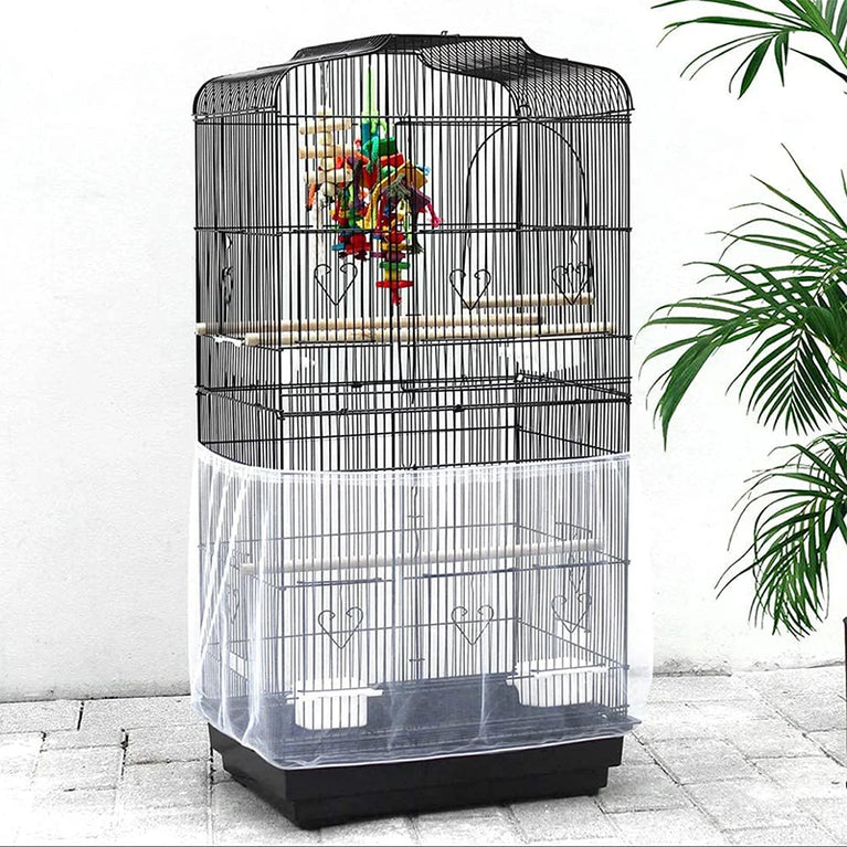 Nylon Mesh Bird Cage Seed Catcher | Stretchy Airy Cage Skirt