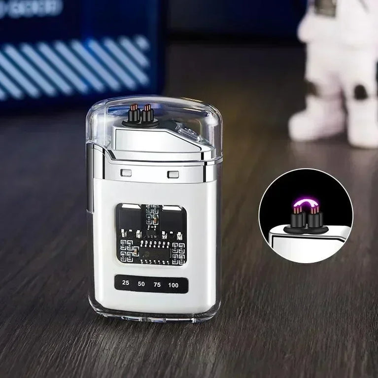Electric Double Arc USB Plasma Lighter | Windproof Rechargeable Outdoor Tool