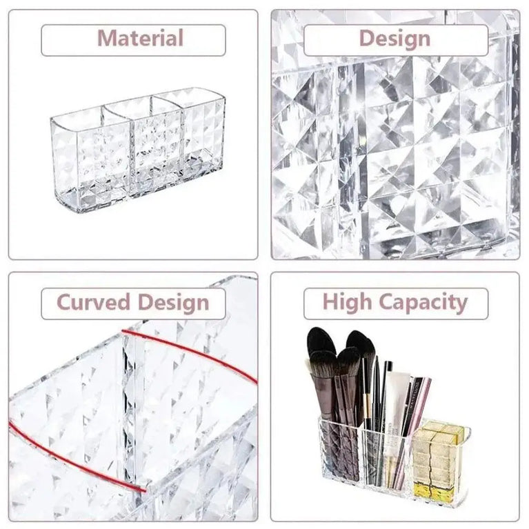 Multi-Functional Cosmetic Storage Box Desktop Organizer