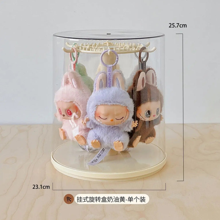 Modern Minimalist Rotating Display Case | Large Capacity Toy & Jewelry Organizer
