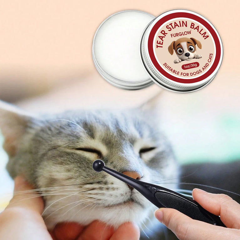 Tear Stain Cleaner for Dogs and Cats Gentle Formula Brush