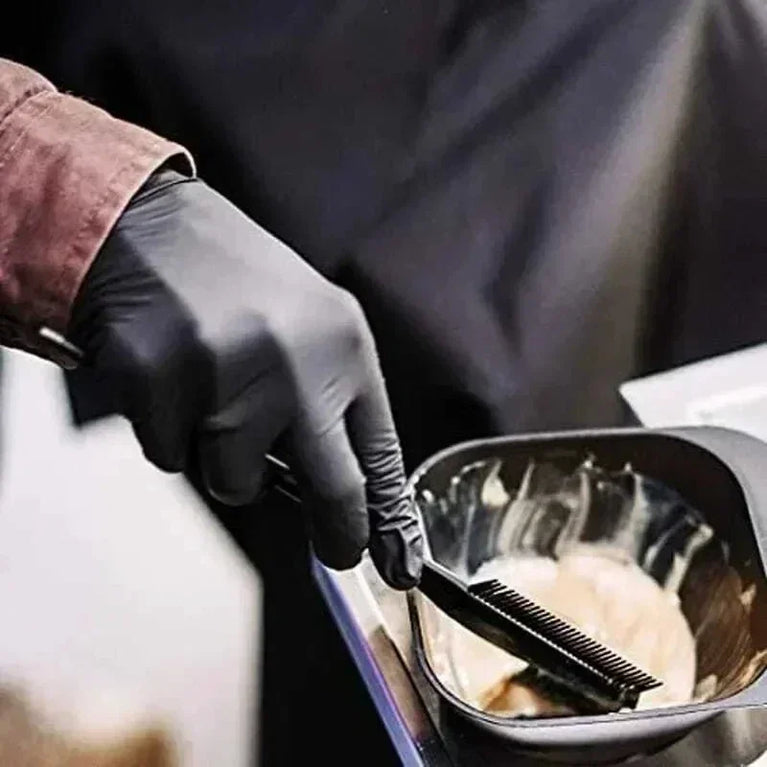 Disposable Black Nitrile Gloves Latex Free Waterproof Kitchen Gloves 100PCS