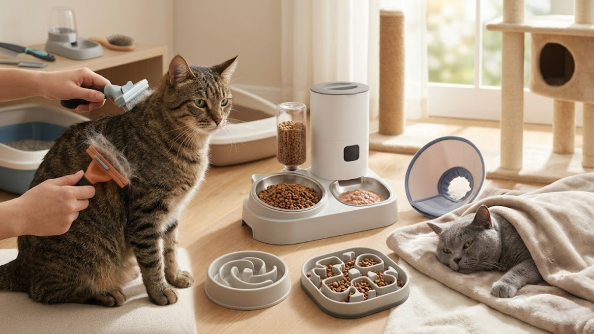 Affordable Cat Care Kits for Complete Grooming and Feeding