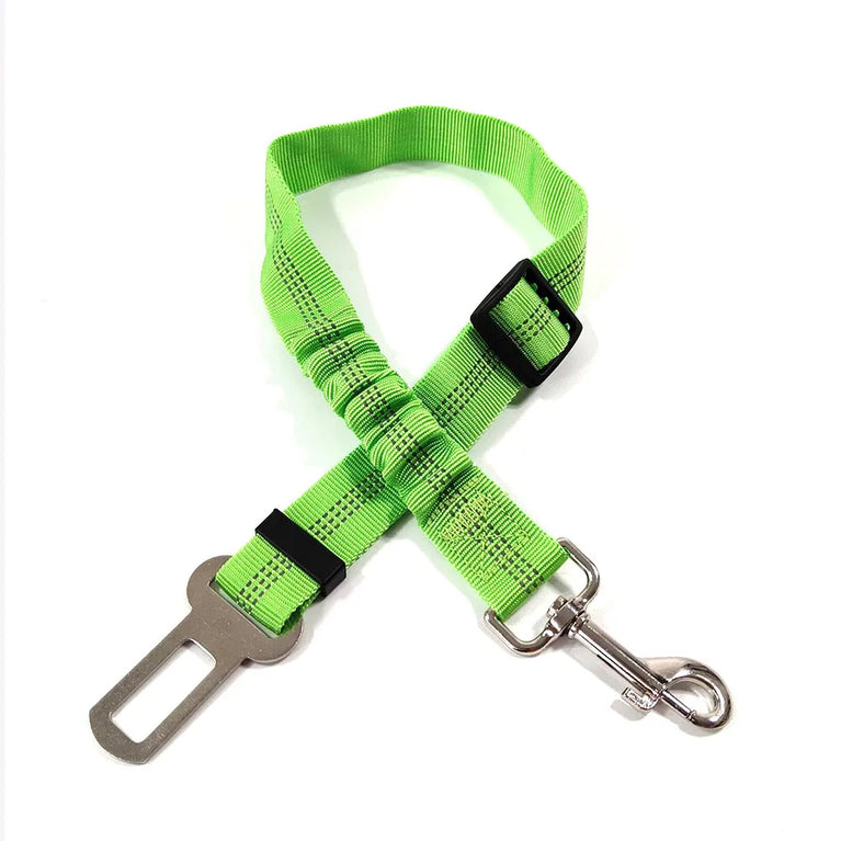 Adjustable Reflective Dog Car Seat Belt Harness With Lights Safety Travel Belt