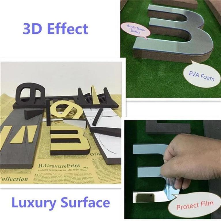 3D DIY Large Wall Clock | Modern Acrylic Mirror Surface Home Décor