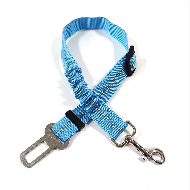 Adjustable Reflective Dog Car Seat Belt Harness With Lights Safety Travel Belt